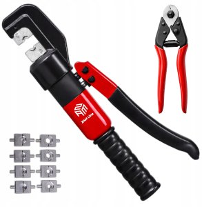 ZAM Zaciskarka do kabli praska hydrauliczna 10T 8 matryc zestaw ZAMLine 7