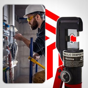 ZAM Zaciskarka do kabli praska hydrauliczna 10T 8 matryc zestaw ZAMLine 8