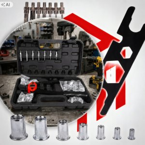 ZAM Nitownica ręczna do nitonakrętek M3-M12 zestaw XXL elementów ZAMLine 2