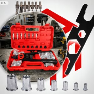 ZAM Nitownica ręczna do nitonakrętek M3-M12 zestaw XXL elementów ZAMLine 3