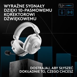 Słuchawki Logitech G Pro X3 Lightspeed Białe (981-001748) 12