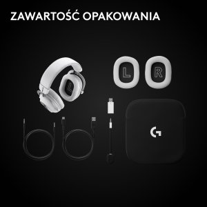 Słuchawki Logitech G Pro X3 Lightspeed Białe (981-001748) 16