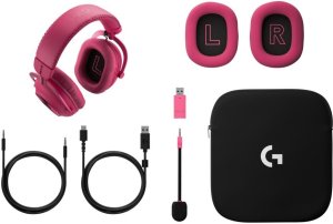 Słuchawki Logitech G Pro X3 Lightspeed Różowe (981-001756) 5