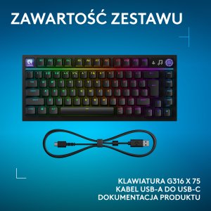 Klawiatura Logitech G316 X 75 GL Tactile (920-014281) 19
