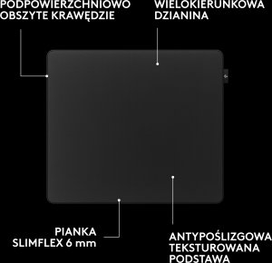 Podkładka Logitech Pro X Control czarna (943-001618) 4