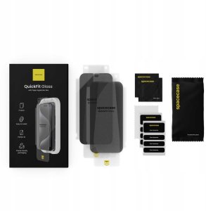 spacecase Szkło prywatyzujące 2x z aplikatorem QuickFit Privacy Glass do iPhone 18 Pro 12
