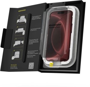 spacecase Szkło prywatyzujące 2x z aplikatorem QuickFit Privacy Glass do iPhone 18 Pro 4