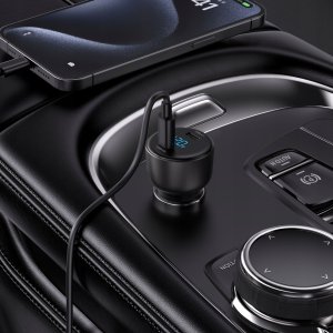 Ładowarka Mcdodo PALPRO Szybka ładowarka samochodowa do telefonu laptopa 2X USB-C 12V 60W 2