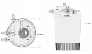 K+F Filtr ciśnieniowy do oczka SUNSUN CPF-30000 55W UV 12