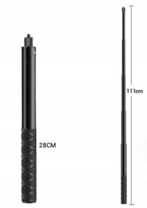 PEYTECH Aluminiowy uchwyt + kijek teleskopowy do kamery Insta360 Gopro Motocykl (AUTK) 2