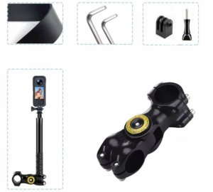 PEYTECH Aluminiowy uchwyt + kijek teleskopowy do kamery Insta360 Gopro Motocykl (AUTK) 5
