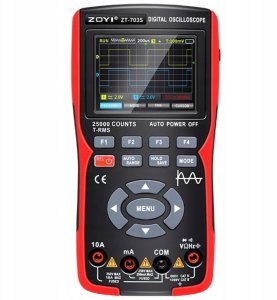 ZOYI Miernik cyfrowy multimetr 3w1 generator sygnału ZOYI ZT-703S 2x sonda 7