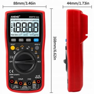 ANENG Cyfrowy multimetr miernik uniwersalny LCD z podświetleniem Aneng AN870 Pro 8