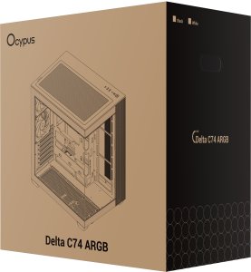 Obudowa Ocypus Delta C74 ARGB Midi Tower Czarny (DELTA-C74-BKD200XX-GL) 11