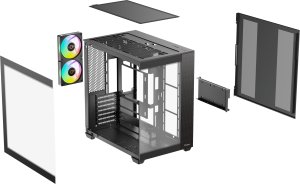 Obudowa Ocypus Delta C74 ARGB Midi Tower Czarny (DELTA-C74-BKD200XX-GL) 7