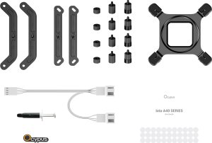 Chłodzenie CPU Ocypus Iota A40 Dual Fan Procesor Chłodnica powietrza 12 cm Biały 1 szt. (IOTA-A40-WH2NNWD00X-GL) 8