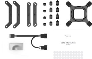 Chłodzenie CPU Ocypus Delta A40 Elite Dual Fan Procesor Chłodnica powietrza 12 cm Czarny 1 szt. (DELTA-A40-BK2NNWN00X-GL) 7