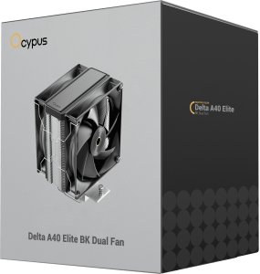 Chłodzenie CPU Ocypus Delta A40 Elite Dual Fan Procesor Chłodnica powietrza 12 cm Czarny 1 szt. (DELTA-A40-BK2NNWN00X-GL) 9