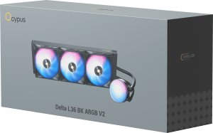 Chłodzenie wodne Ocypus Procesor Chłodnica cieczy all-in-one Delta L36 ARGB V2 12 cm Czarny 1 szt. (DELTA-L36-BK3AAWNN02X-GL) 8