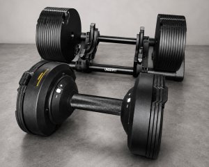 UNDERFIT Zestaw hantli regulowanych 2x32 kg ze stojakiem regulacja 1 kg 6