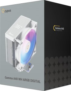 Chłodzenie CPU Ocypus Gamma A40 ARGB Digital Procesor Chłodnica powietrza 10 cm Biały 1 szt. (GAMMA-A40-WH1NAWD00X-GL) 8