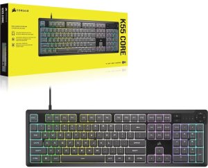 Klawiatura Corsair Gaming K55 CORE RGB USB QWERTY Amerykański międzynarodowy Szary (CH-9226D65-NA) 2