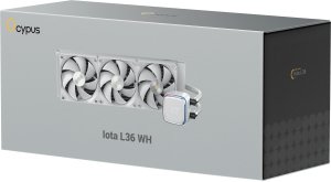 Chłodzenie wodne Ocypus Iota L36 Procesor Chłodnica cieczy all-in-one 12 cm Biały 1 szt. (IOTA-L36-WH3ANWNN00X-GL) 9