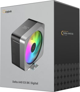 Chłodzenie CPU Ocypus Delta A40 EX ARGB Procesor Chłodnica powietrza 12 cm Czarny, Szary 1 szt. (DELTA-A40-BK1NAWN00E-GL) 7