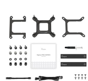 Chłodzenie wodne Ocypus Procesor Chłodnica cieczy Sigma L24 PRO all-in-one 12 cm Czarny 1 szt. (SIGMA-L24-BK2ANWL00P-GL) 7