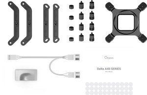 Chłodzenie CPU Ocypus Delta A40 Elite Dual Fan Procesor Chłodnica powietrza 12 cm Biały 1 szt. (DELTA-A40-WH2NNWN00X-GL) 9