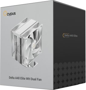 Chłodzenie CPU Ocypus Delta A40 Elite Dual Fan Procesor Chłodnica powietrza 12 cm Biały 1 szt. (DELTA-A40-WH2NNWN00X-GL) 10
