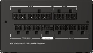 Zasilacz Ocypus Moduł zasilaczy 1200 W Czarny (IOTA-P1200-G1FFBK024X-EU) 4