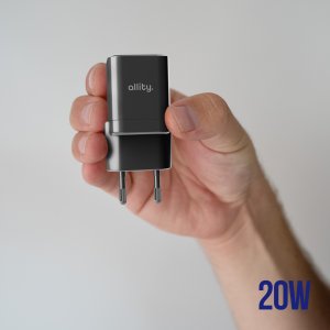 Ładowarka Allity Sieciowa GaN PD QC ATC-01-20WAC 1x USB-C 1x USB-A 20W czarna 4
