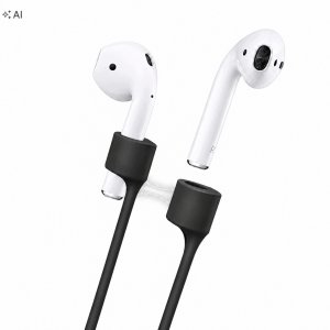4TechGoods Linka magnetyczna do AirPods / FreeBuds słuchawek TWS pasek na szyję czarna (GSMA0466) 2