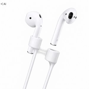 4TechGoods Linka Magnetyczna Do AirPods / FreeBuds Słuchawek TWS Pasek Na Szyję Biała (GSMA0465) 2