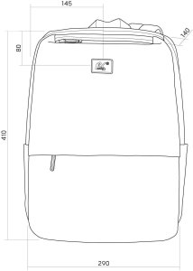 Torba NanoRS Plecak na laptopa , 15,6", czarny, 41*29*4, wodoodporny RS202 B 9