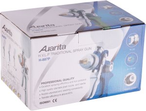 Rosfix Pistolet Lakierniczy HVLP dysza 1,7mm Oryginał AUARITA do Malowania 600ml (5902553700633) 9