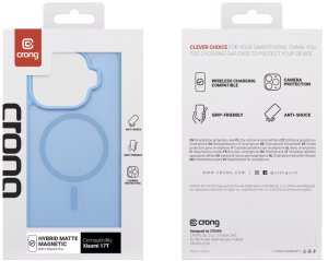 Crong Hybrid Matte Magnetic - Etui MagSafe Xiaomi 17T (niebieski) (CRGHMMXM17TBLU) 2