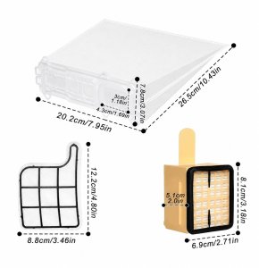Worek do odkurzacza Bisanti 8x Worki do odkurzacza VK135 VK136 filtry mikropolarowe solidne zestaw 2