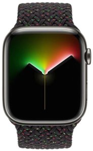 Apple Pasek 45mm Braided Solo Loop rozmiar 12 black unity Oryg 5