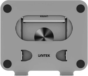 Unitek Podstawka pod laptopa z odłączanym hubem USB-C 5 w 1 | 2xUSB-A 5Gbps | HDMI 4K@60Hz | RJ45 | PD100W (D1109CGY01) 4