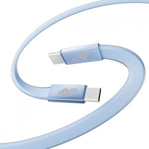 TB Kabel USB C - USB C 1m płaski błękitny (AKTBXKUCCFLAT1N) 2