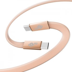 TB Kabel USB C - USB C 1m płaski brzoskwiniowy (AKTBXKUCCFLAT1O) 2