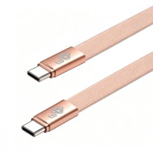 TB Kabel USB C - USB C 1m płaski brzoskwiniowy (AKTBXKUCCFLAT1O) 3