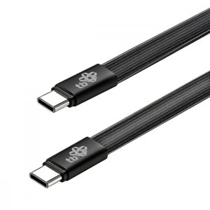 TB Kabel USB C - USB C 1m płaski czarny (AKTBXKUCCFLAT1B) 3