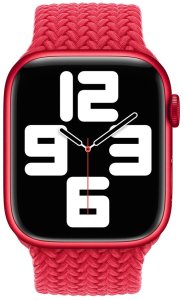 Apple Pasek 41mm Braided Solo Loop rozmiar 4 czerwony 5