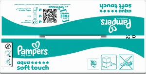 Pampers Chusteczki Nawilżane Aqua Soft Touch 20 op. 60 Chusteczek = 1200 szt. 2