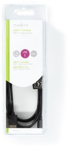 Nedis Kabel USB USB 2.0 2 m USB C USB A 0,48 Gbit/s czarny (CCGB60600BK20) 2