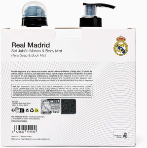 Real Madrid Set : , Liquid Soap, For Hands, 400 ml + , Scented Spray, For Men, 180 ml For Men 3