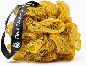 Real Madrid Set : , Soap Bar + , Body Sponge + , Hair Styling Wax, 100 g + , Bath Bomb + , Metal Cup Holder Unisex 3